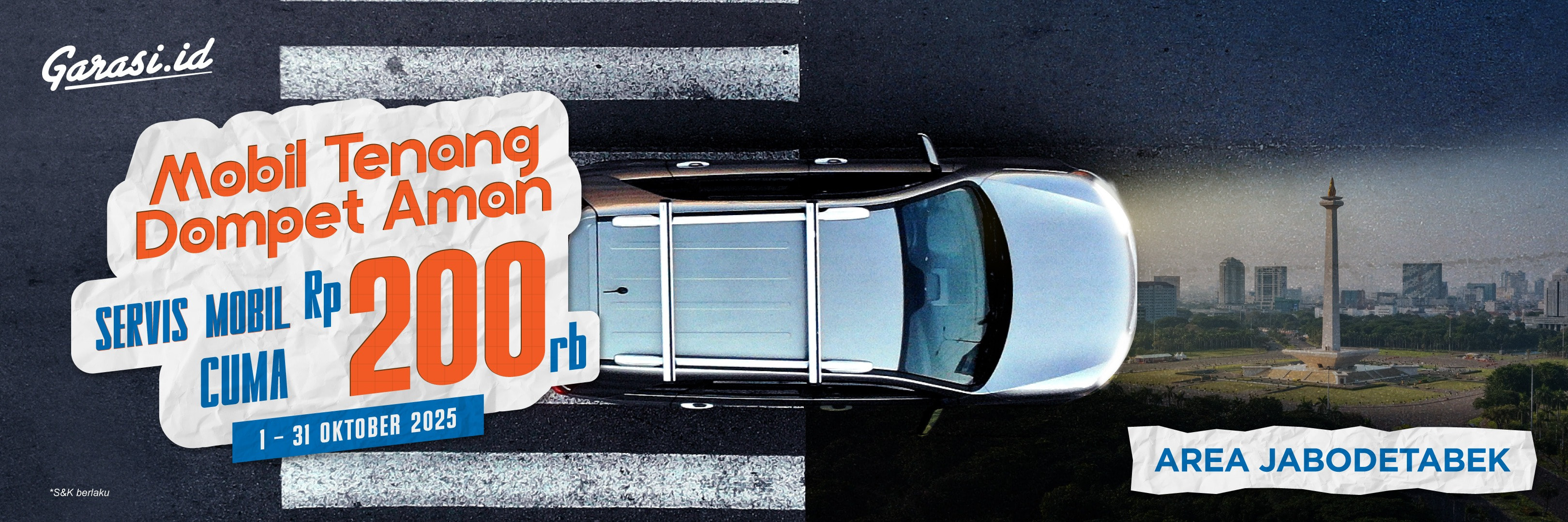 Promo Oktober Ringan di Kantong Servis Rp200.000 -Jabodetabek