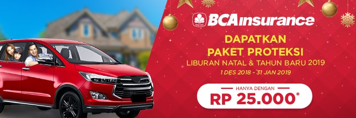 Di Garasi.id Dengan 25 Ribu, Libur Natal dan Tahun Baru Jadi Terlindungi BCAinsurance