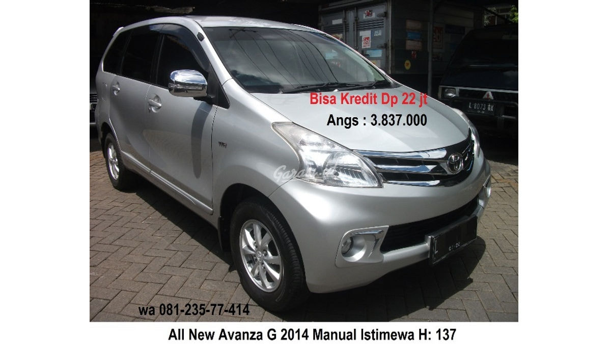 Jual Mobil Bekas 2014 Toyota Avanza G Surabaya 00ev513 Garasiid